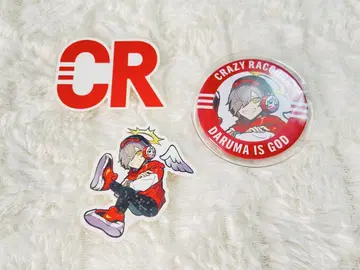 CrazyRaccoon 달마 캔뱃지 스티커