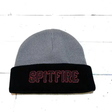 새상품 SPITFIRE 니트 모자 그레이/블랙 남녀 공용