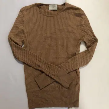 UNITED ARROWS 브라운 리브 니트 M 사이즈