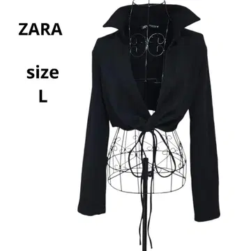 새상품급 자라 ZARA 블랙 크롭 자켓 사이즈 L