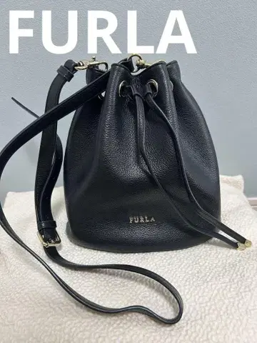 FURLA 블랙 복조리백