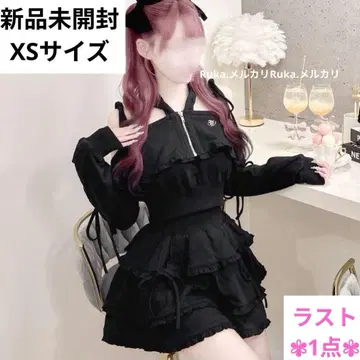 블랙 [ 미개봉 새상품 ] 레어 리본 슬릿 맨투맨 셋업 SCC0466M