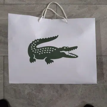 LACOSTE 올리브 후드 부착 후드티 고질라 콜라보