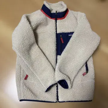 patagonia 레트로X 키즈 XL 크림색/네이비