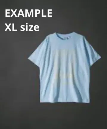 EXAMPLE / 로고 프린트 T셔츠 / XL / 큰 size