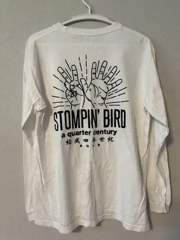 STOMPIN' BIRD 긴팔T셔츠 L 사이즈 화이트