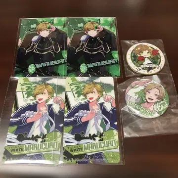 페스티벌 테마 마루구리 배지와 카드 6개 세트