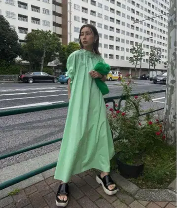 AMERI COTTON COLOR VOLUME DRESS
