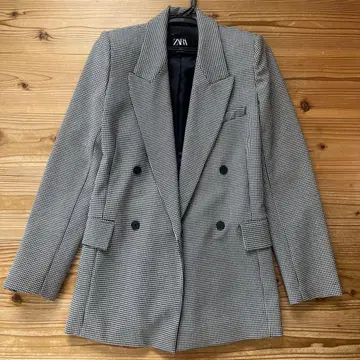 ZARA 체크 무늬 테일러드 자켓 24