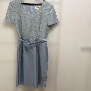 HANAEMORI 라이트 블루 레이스 드레스 9A3