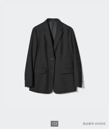 [ 새상품급 ] UNIQLO 테일러드 자켓 릴랙스핏 블랙 M