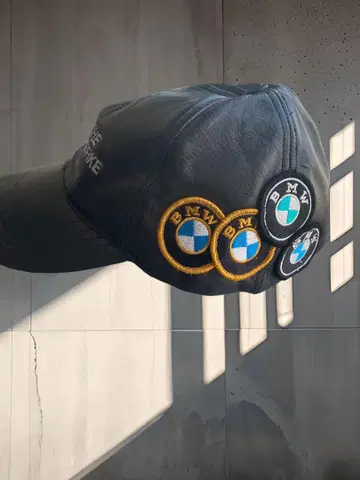 BMW 가죽 캡 블랙