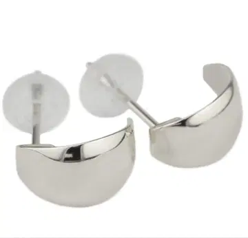 플라티나 900 하프문 귀걸이 후프 귀걸이