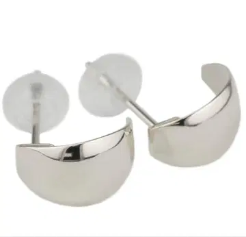 플라티나 900 하프문 귀걸이 후프 귀걸이