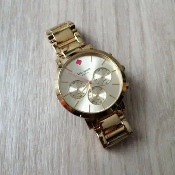 kate spade 골드 크로노그래프 손목시계