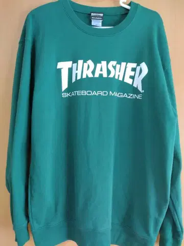 THRASHER 그린 XL 트레이닝복