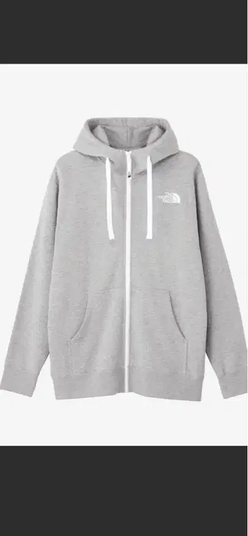 THE NORTH FACE 그레이 풀 집업 후드티 L
