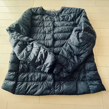 3XL 유니클로 울트라 라이트 다운 네이비 도트 패턴