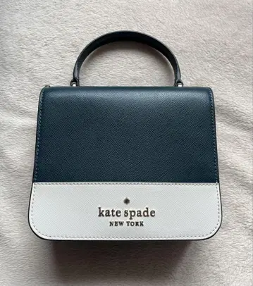 katespade 스테이시 스퀘어 크로스바디 2way 그린 화이트