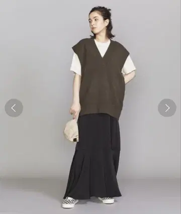 UNITED ARROWS BY 빅 V넥 베스트 - 워셔블
