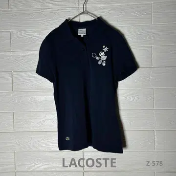[ LACOSTE ] 라코스테 미키 피케 셔츠 콜라보 네이비 38