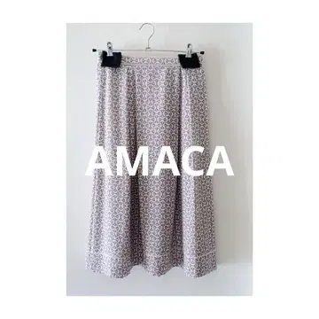 AMACA 비트 프린트 기하학 스커트 36