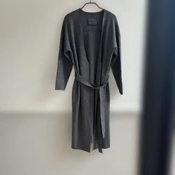 Spick & Span 그레이 롱 코트 벨트 포함
