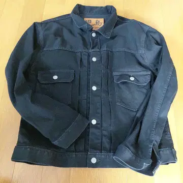 KOJIMA GENES 코지마 진 블랙 데님 G 재킷 남성용 XL