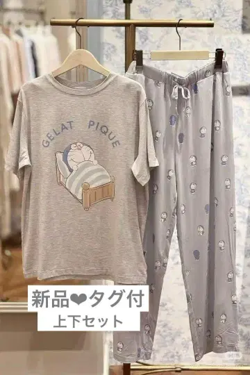 [ 당일 발송 ] 젤라또피케 도라에몽 상하의 세트 그레이 택 포함 새상품