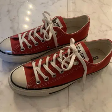 [ 새상품 ] 24cm 컨버스 올스타 스니커즈 빨간색