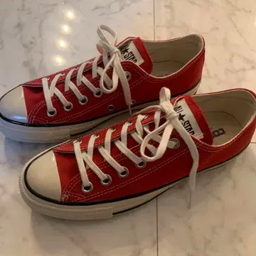 [ 새상품 ] 24cm 컨버스 올스타 스니커즈 빨간색
