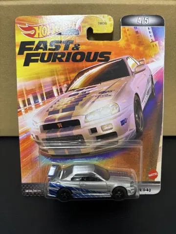 핫휠 와일드 스피드 닛산 스카이라인 GT-R (BNR34)