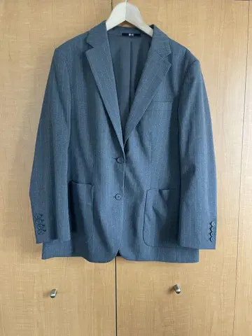 UNIQLO:C 오버 사이즈 자켓 팬츠 스트라이프