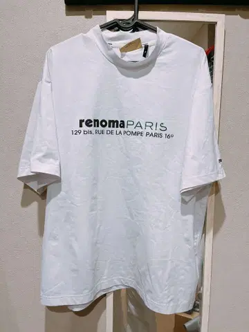 하자품 renoma 골프 모크넥 화이트 L