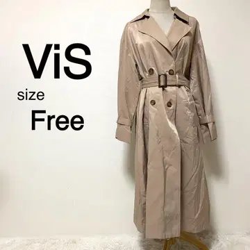 ViS 베이지 컬러 트렌치코트