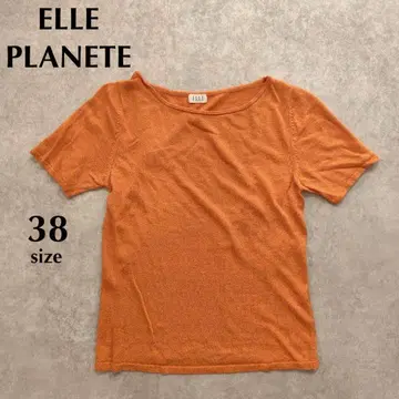ELLE PLANETE 엘르 플래닛 38 오렌지 반팔 T셔츠