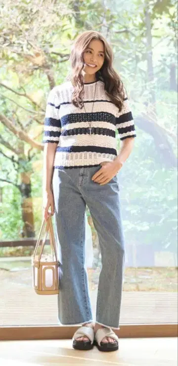UNITED ARROWS 유나이티드 애로우즈 컷오프 데님 팬츠 36