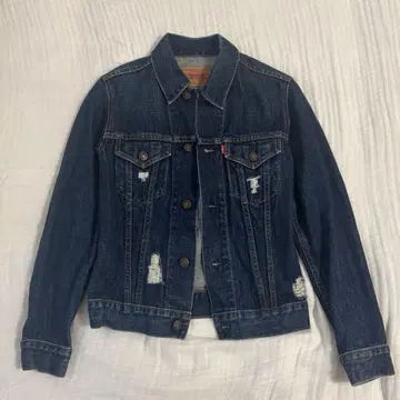 90s Levi's 데님 자켓 데미지