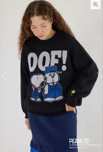 로데오 크라운 스누피 올라프 니트탑 peanuts 콜라보 SNOOPY