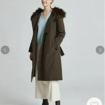Ballsey 폴리에스테르 코튼 파유 후디드 다운 코트 M 카키