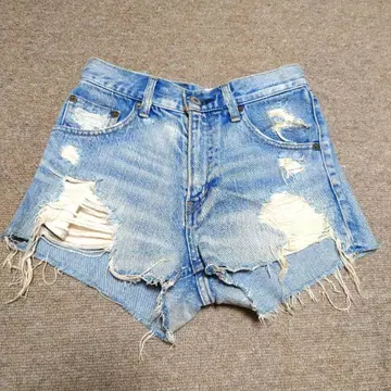 Moussy 빈티지 데미지 데님 숏팬츠 사이즈 1