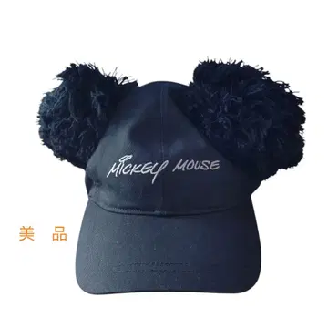 미키마우스 귀도리 모자 디즈니 복슬복슬 모자 블랙