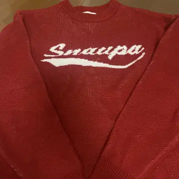 Snap Club 빨간색 맨투맨 M