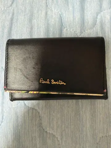 Paul Smith 명함지갑 블랙 검정 꽃무늬 중고!