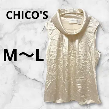 CHICO'S 아이보리 슬리브리스 셔츠 [ M~L ] 블라우스