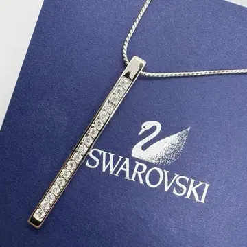 [ 새상품급 ] SWAROVSKI 스와로브스키 목걸이 바 큐빅
