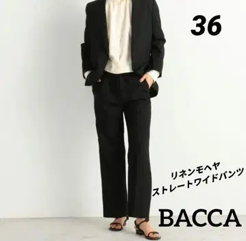 BACCA 리넨모헤어 스트레이트 와이드 팬츠 투모로우랜드 현행