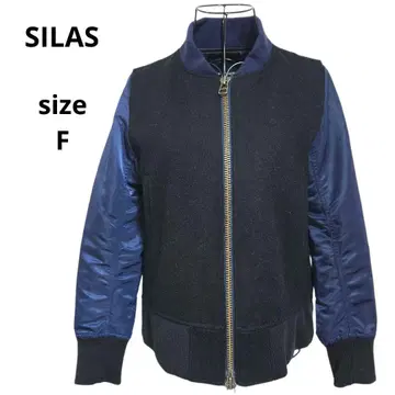 사이러스 SILAS 나일론 울 절개 바시티 자켓 F 사이즈