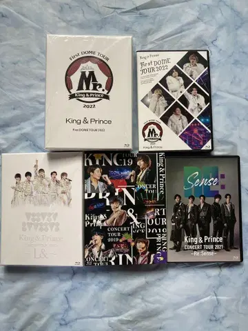 King & Prince 킹프리 콘서트 Blu-ray 5개 묶음 판매