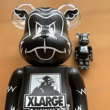 베어브릭 xlarge DFACE 100%&400% 메디콤토이